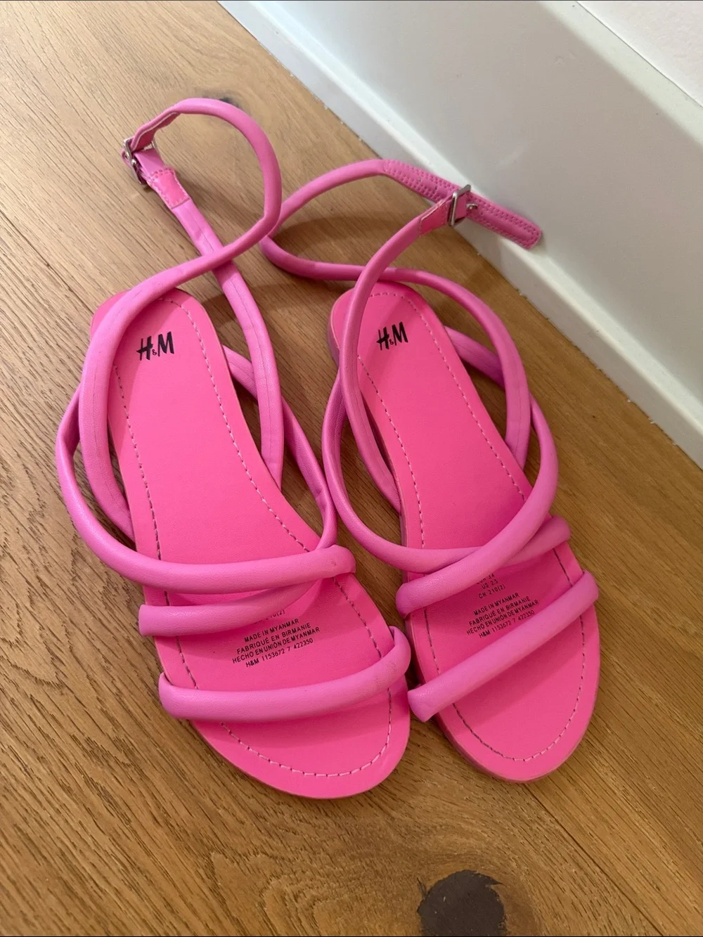 H&M Hot Pink Strappy kid’s Sandals